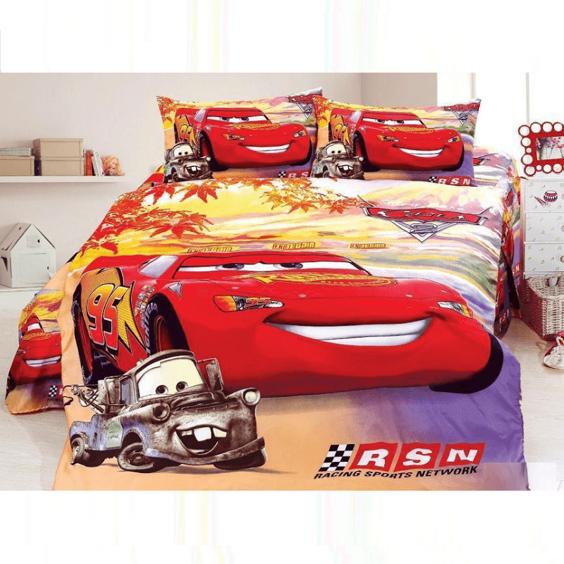 Lightning Mcqueen Bedroom Sets
 Lightning McQueen Luxury Bedding Set Thurfy