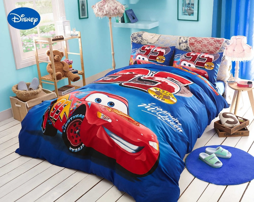 Lightning Mcqueen Bedroom Sets
 Aliexpress Buy Blue Disney Cartoon Lightning McQueen