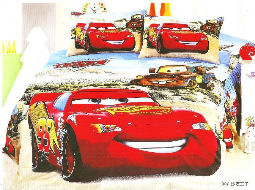 Lightning Mcqueen Bedroom Sets
 lightning McQueen Cars bedding set single twin size