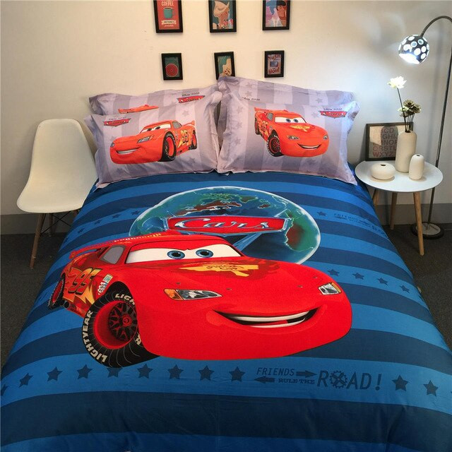 Lightning Mcqueen Bedroom Sets
 Disney Lightning McQueen Cars 3D Printed Bedding