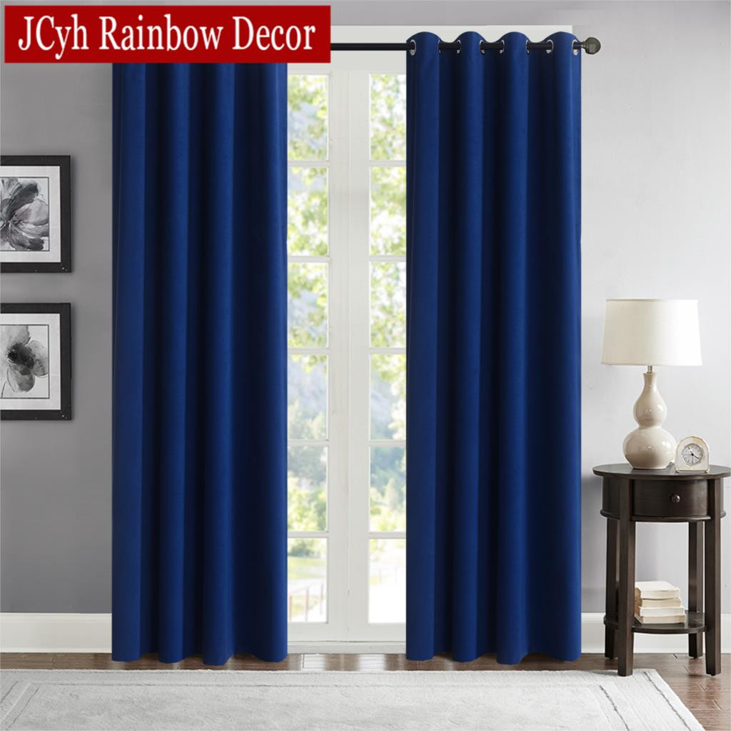 Living Room Blackout Curtains
 Modern Solid Blackout Curtains For Living Room Bedroom