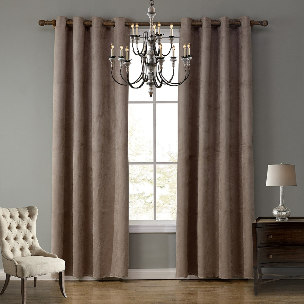 Living Room Blackout Curtains
 Solid Window Curtains 6 Colors Blackout Curtain for Living