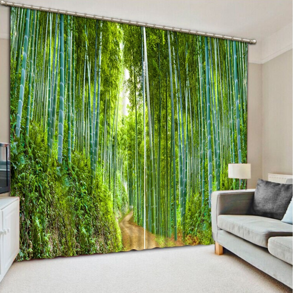 Living Room Blackout Curtains
 Printing Modern Blackout Curtains For The Bedroom 3D