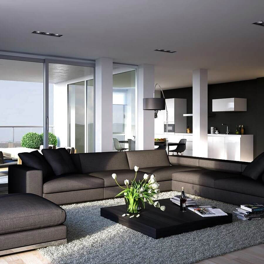 Living Room Modern Design
 15 Attractive Modern Living Room Design Ideas