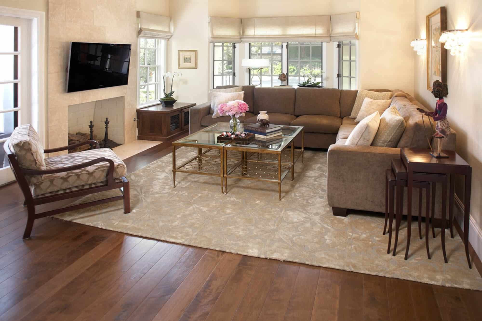 Living Room Rug Placement
 The Area Rug Guide — Gentleman s Gazette