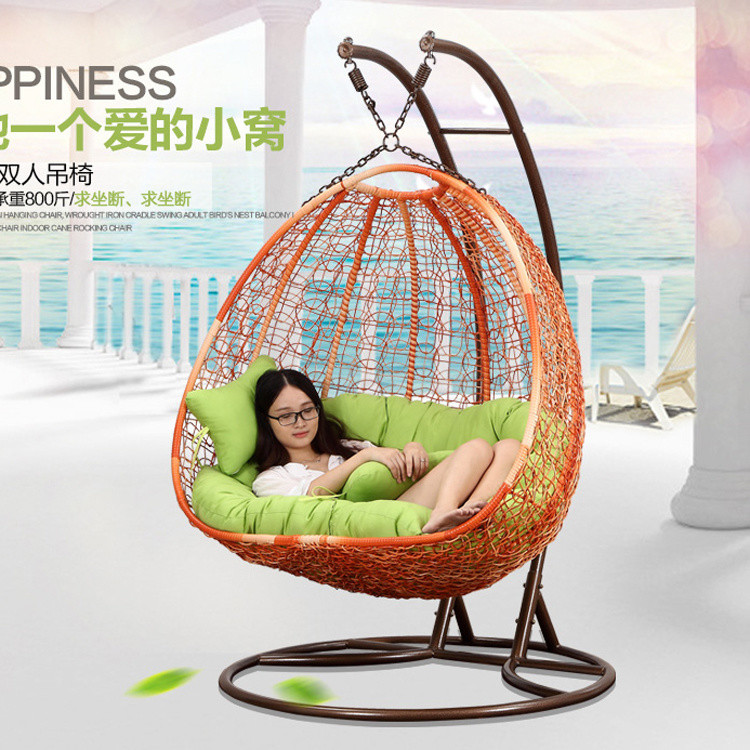Living Room Swing Chairs
 China Double Seat Swing Wicker Egg Chair Living Room Swing