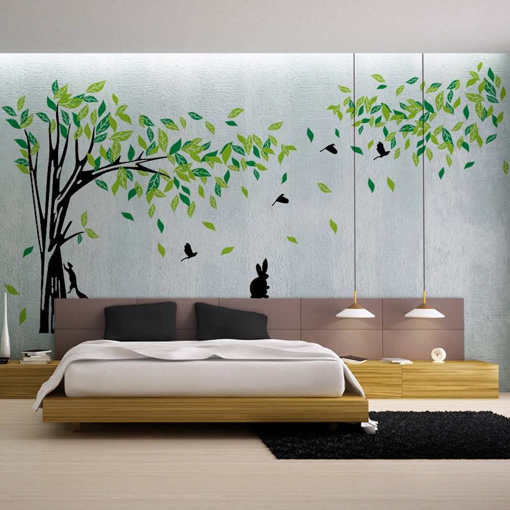 Living Room Wall Decals
 Green Tree Wall Sticker Vinyl Removable Living Room