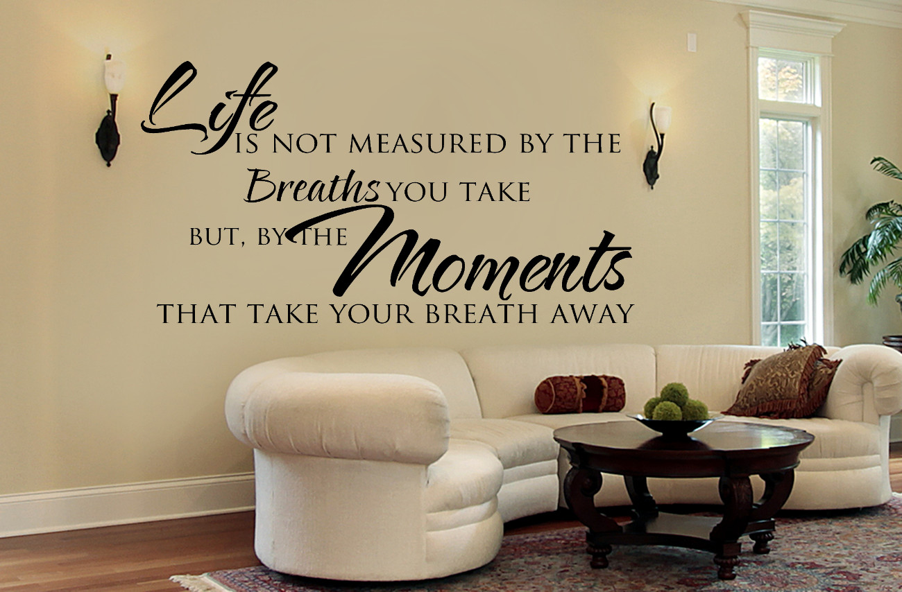 Living Room Wall Decals
 Living Room Wall Decals Inspirational Quote