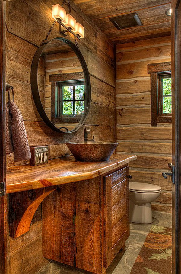 Log Bathroom Vanity
 26 Impressive Ideas of Rustic Bathroom Vanity