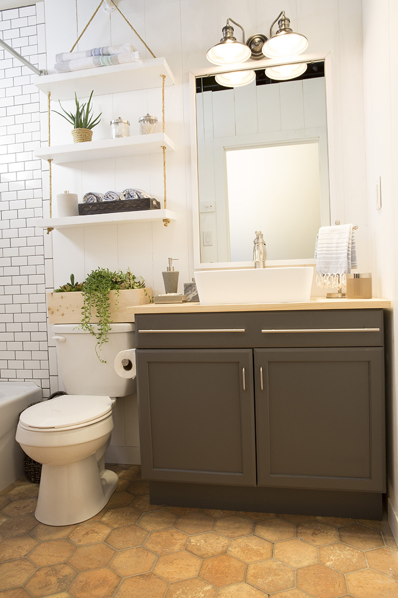 Lowes Bathroom Design Ideas
 a builder grade bathroom transformation with Lowe’s