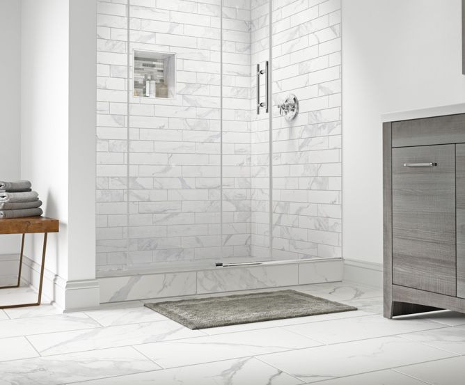 Lowes Bathroom Shower Tile
 Shop Inspirational Tile Looks