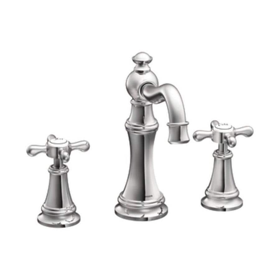 Lowes Moen Bathroom Faucets
 Chrome 2Handle Widespread WaterSense Bathroom Faucet at
