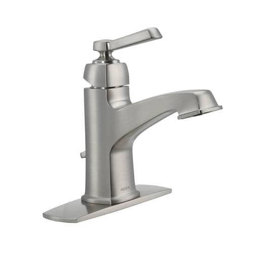 Lowes Moen Bathroom Faucets
 Moen Boardwalk Spot Resist Brushed Nickel 1 Handle Single