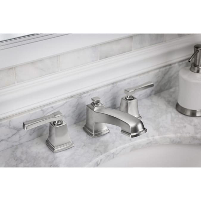 Lowes Moen Bathroom Faucets
 Moen Boardwalk Spot Resist Brushed Nickel 2 Handle