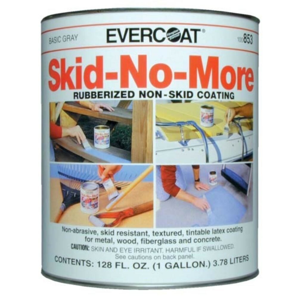 Marine Non Skid Deck Paint
 Evercoat 854 Skid No More Rubberized Non Skid Coating