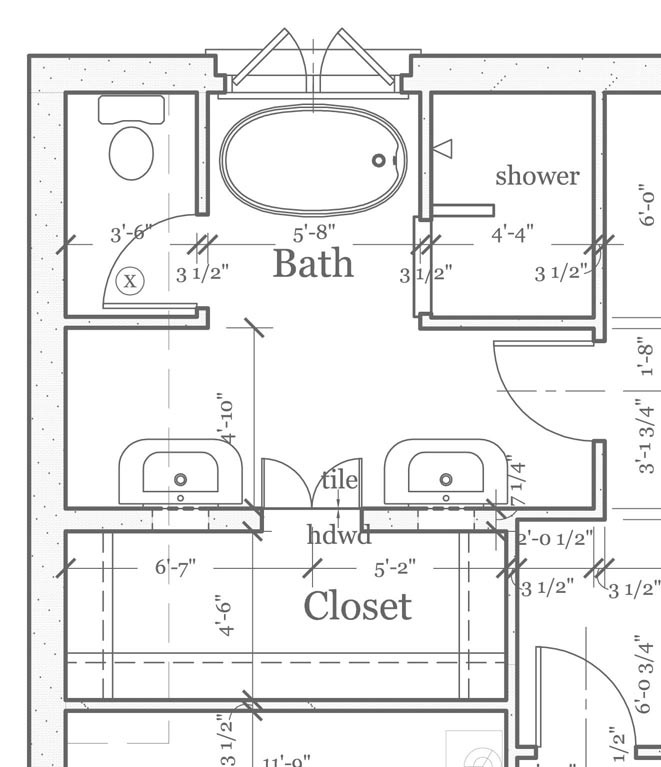 Master Bathroom Dimensions
 MASTER BATH FLOOR PLANS – Find house plans