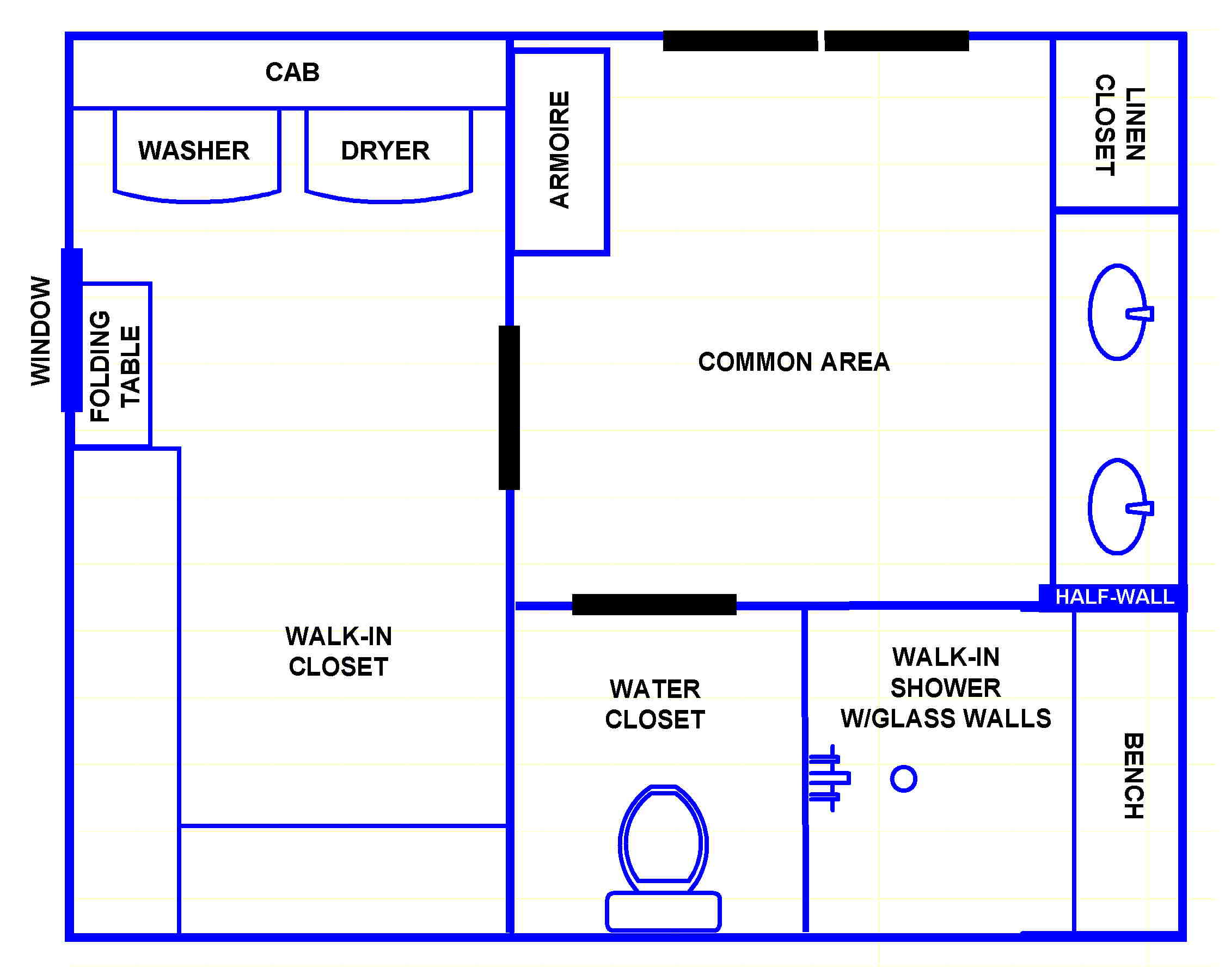 planning a bathroom layout