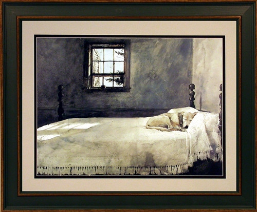 Master Bedroom Andrew Wyeth Print
 Andrew Wyeth Framed dog print MASTER BEDROOM