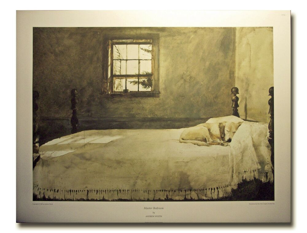 Master Bedroom Andrew Wyeth Print
 Dog Bed Master Bedroom By Andrew Wyeth sleeping dog on