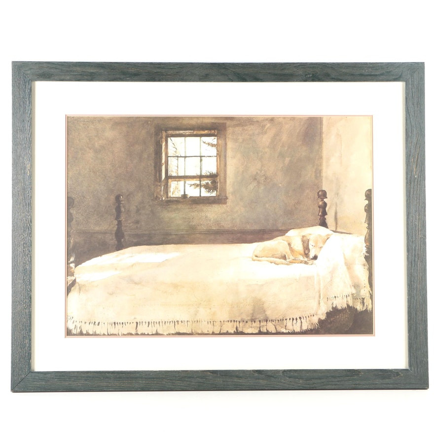 Master Bedroom Andrew Wyeth Print
 fset Lithograph After Andrew Wyeth s Painting "Master