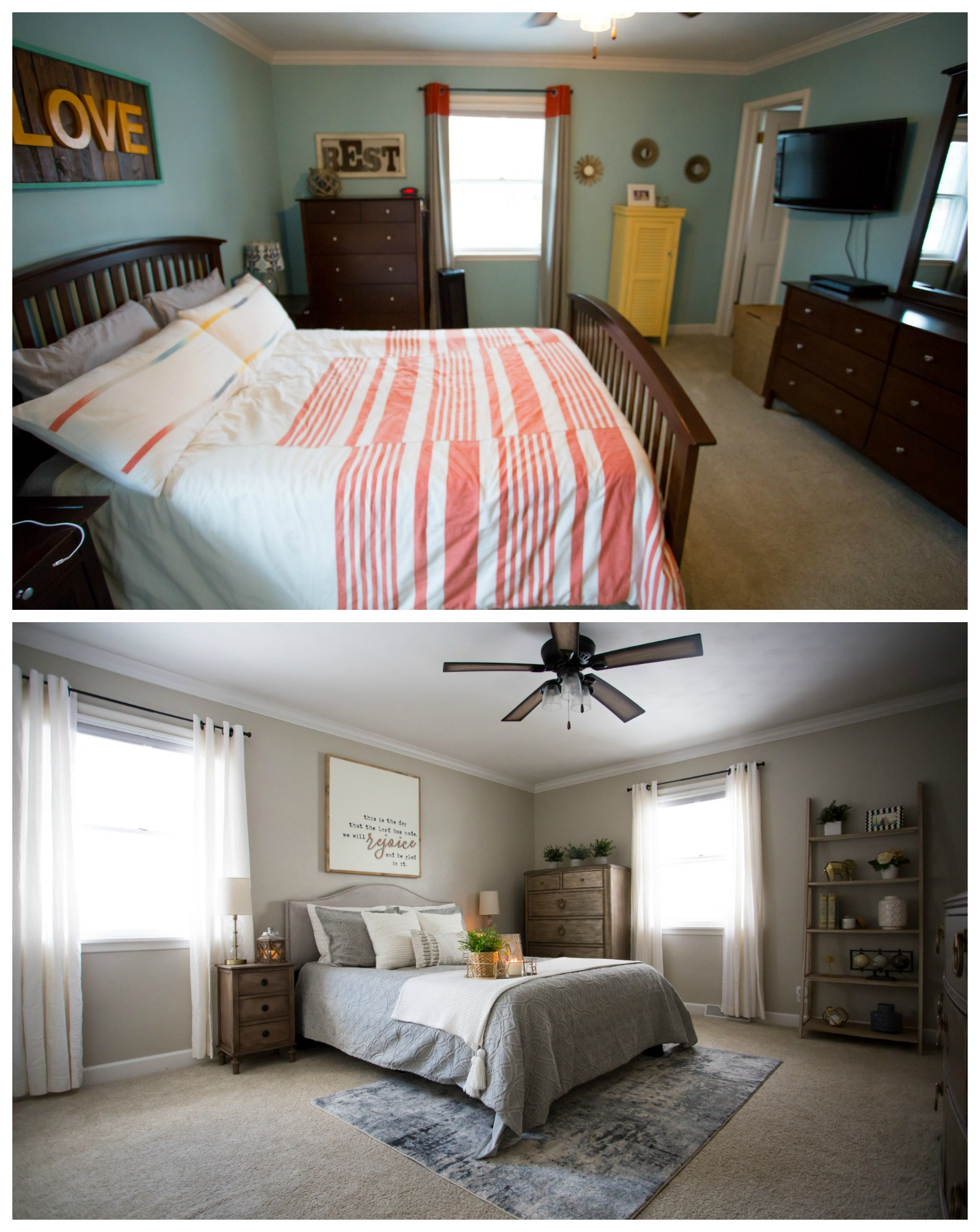Master Bedroom Makeovers
 Master Bedroom Makeover Before & After Living in Yellow