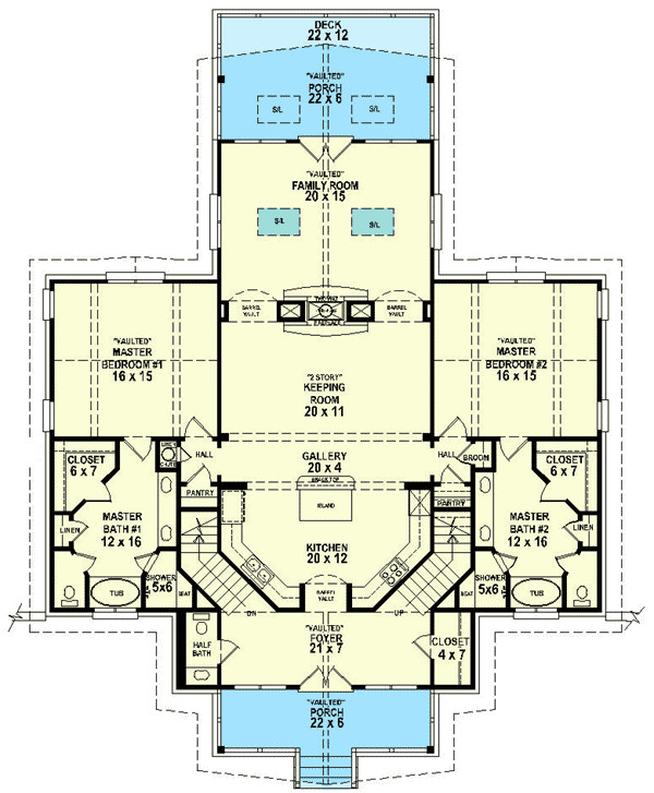 Master Bedroom Suite Floor Plans
 Dual Master Suites SV