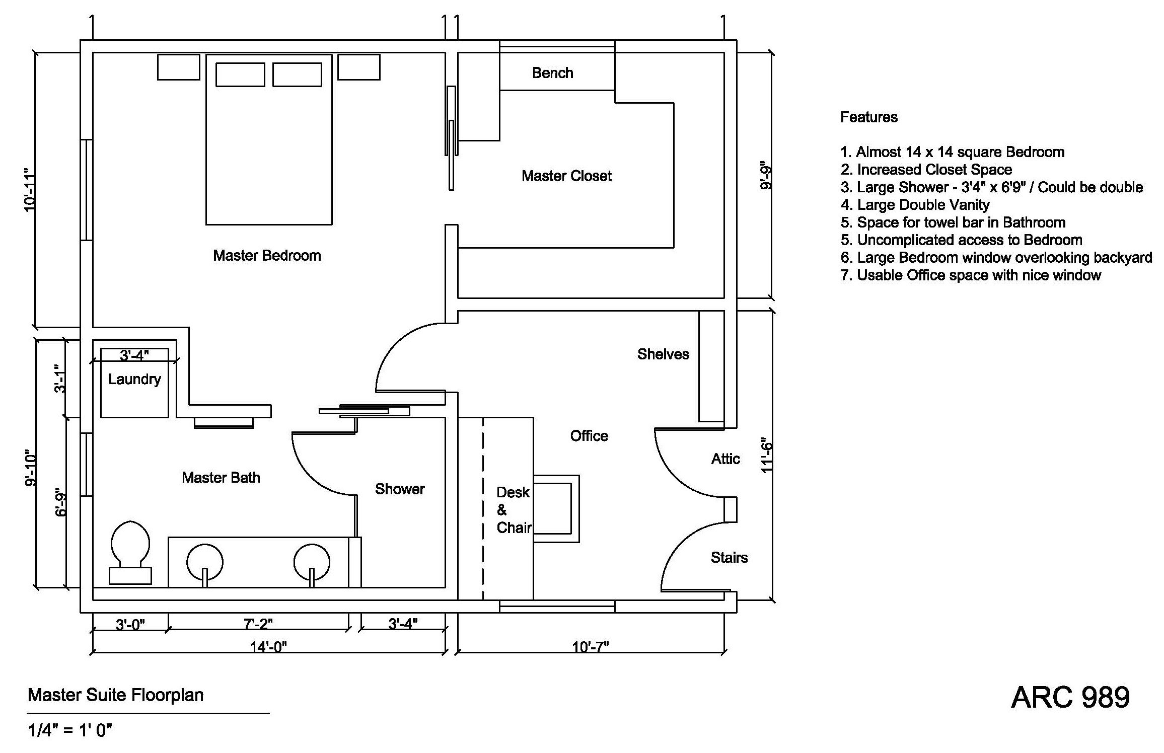 Master Bedroom Suite Floor Plans
 Attic Conversion Designed by Margaret Holden master