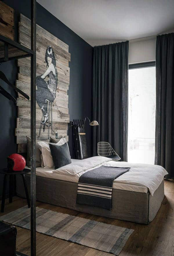 Mens Bedroom Colors
 60 Men s Bedroom Ideas Masculine Interior Design Inspiration