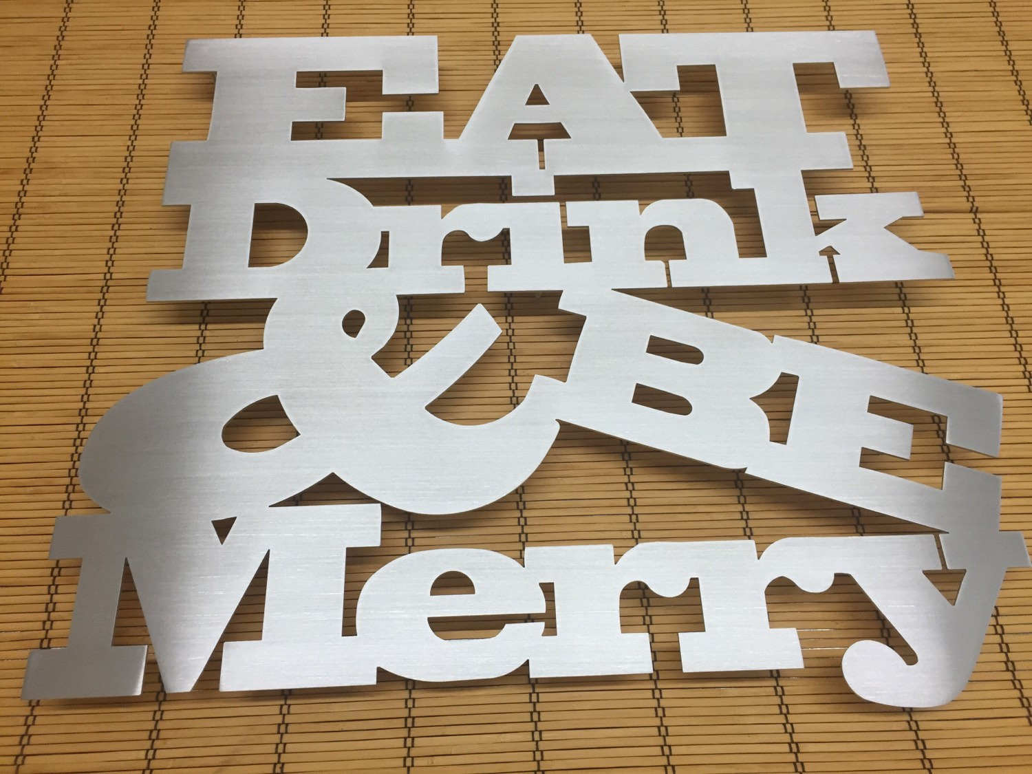 Metal Wall Art For Kitchen
 Eat Drink Be Merry Metal Wall Art Kitchen Art by INSPIREMEtals
