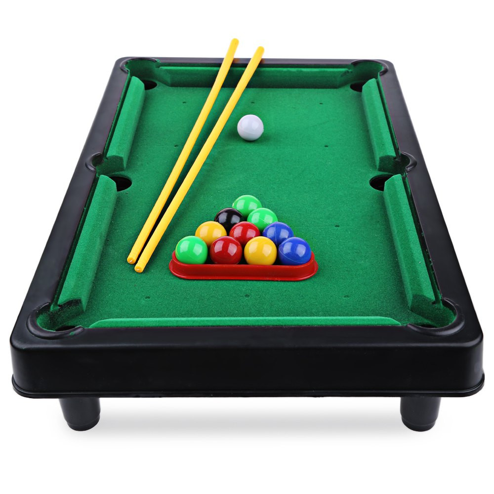 Mini Pool Table For Kids
 Mini Size Billiard Ball Snooker Pool Table Top Fun Game