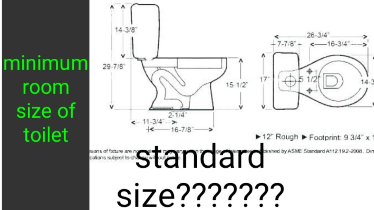Minimum Bedroom Dimensions
 Minimum space required for toilet bathroom standard size