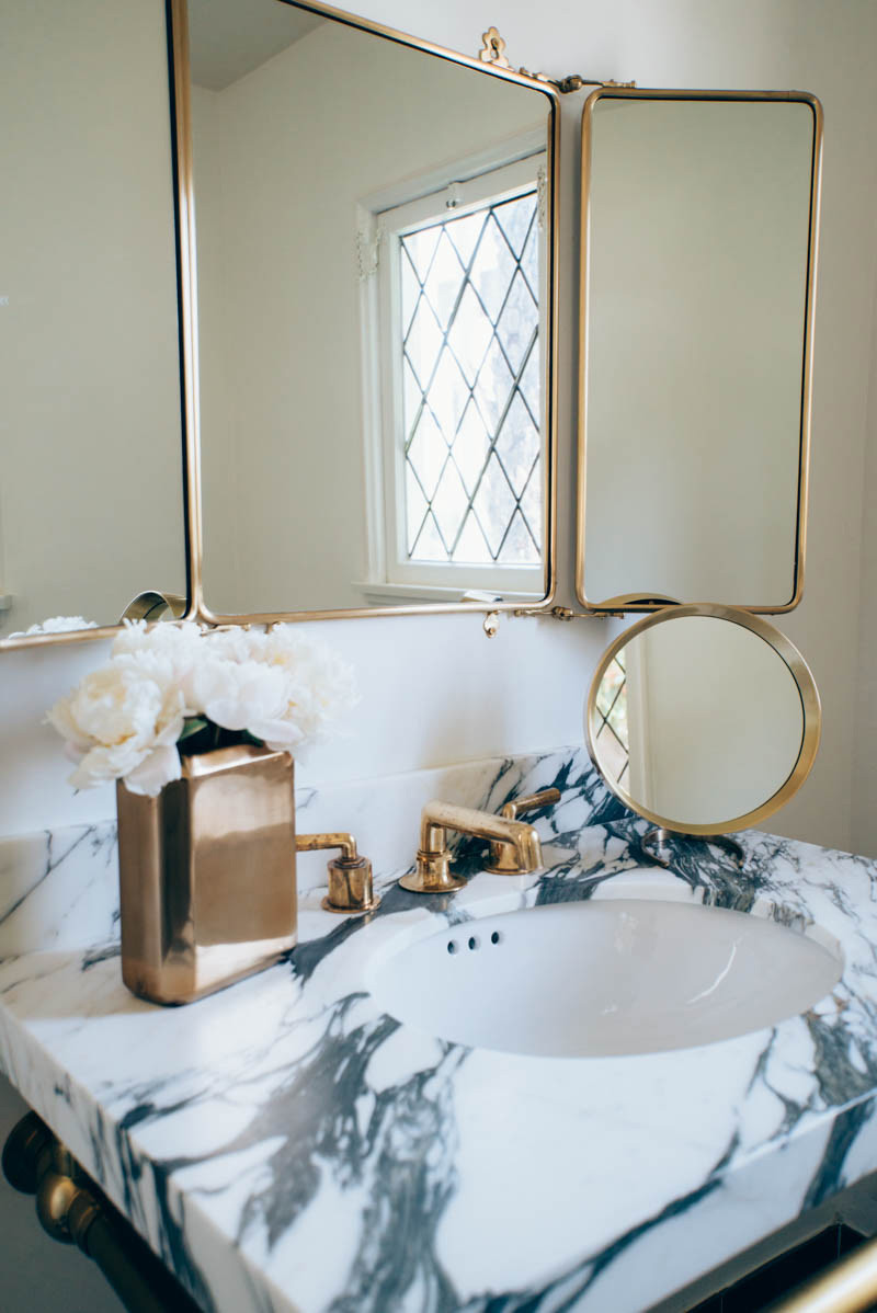 Mirror In The Bathroom Song
 New House Powder Room Reveal