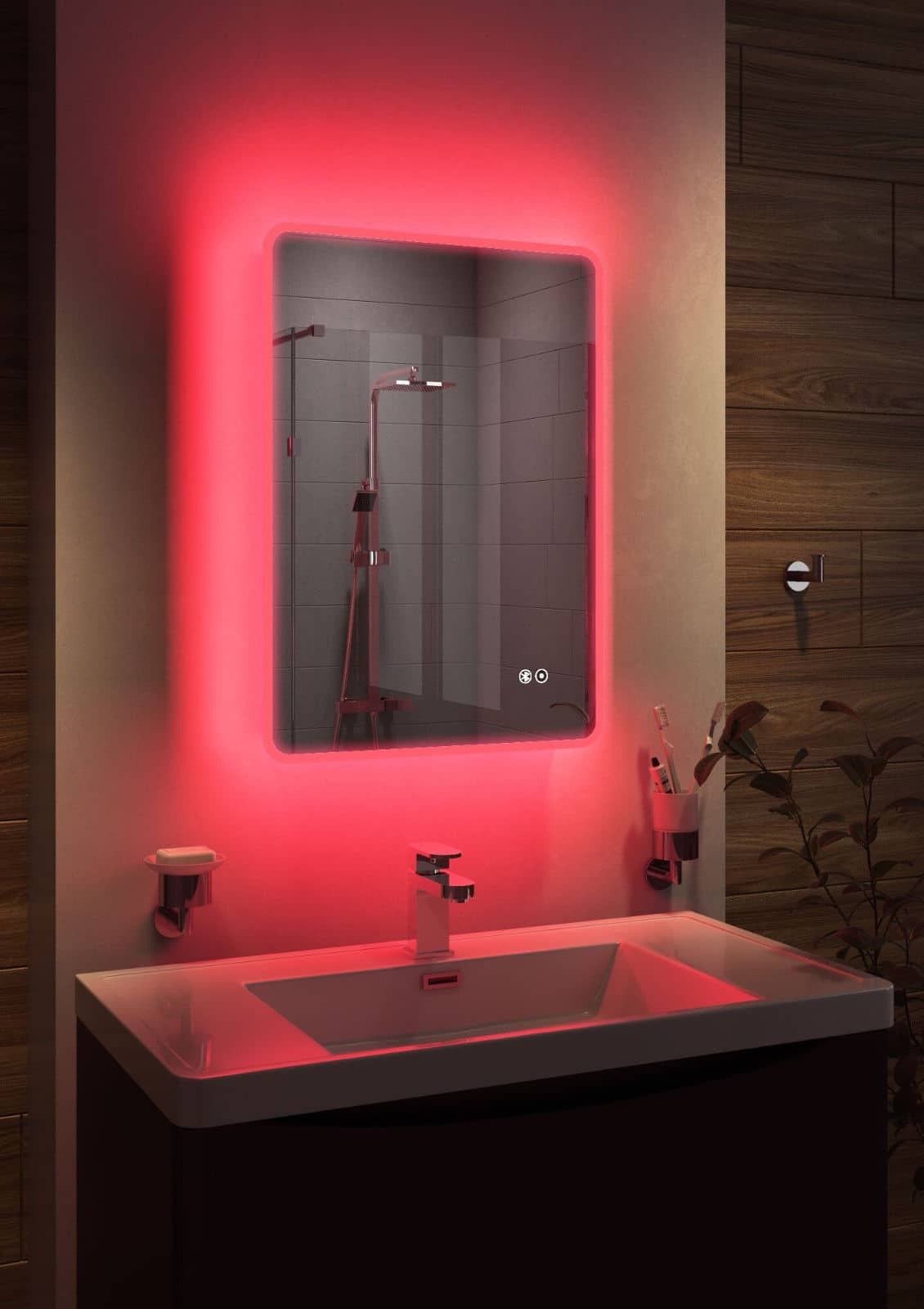 Mirror In The Bathroom Song
 Alameda 500 X 700MM Colour Changing LED Bluetooth Mirror