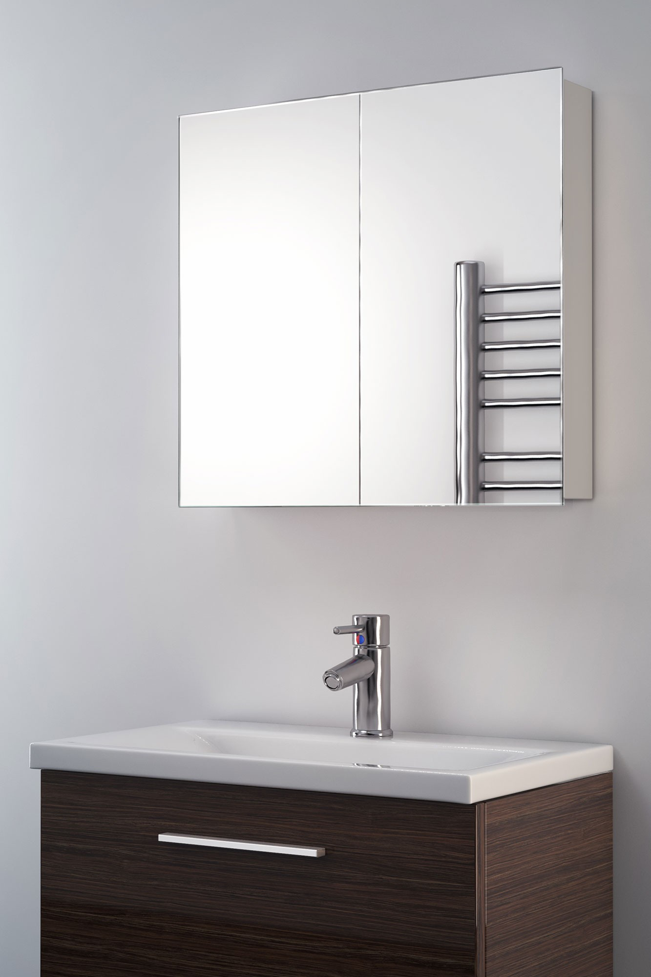 Mirrored Bathroom Cabinet
 Eleanor mirrored bathroom cabinet H 600mm x W 650mm x D
