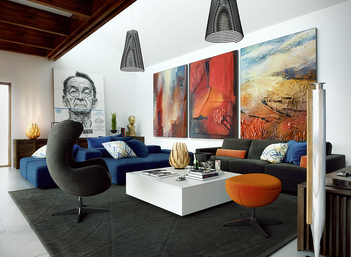 Modern Art For Living Room
 Living Room Wall Art Paintings And Mural Graphics