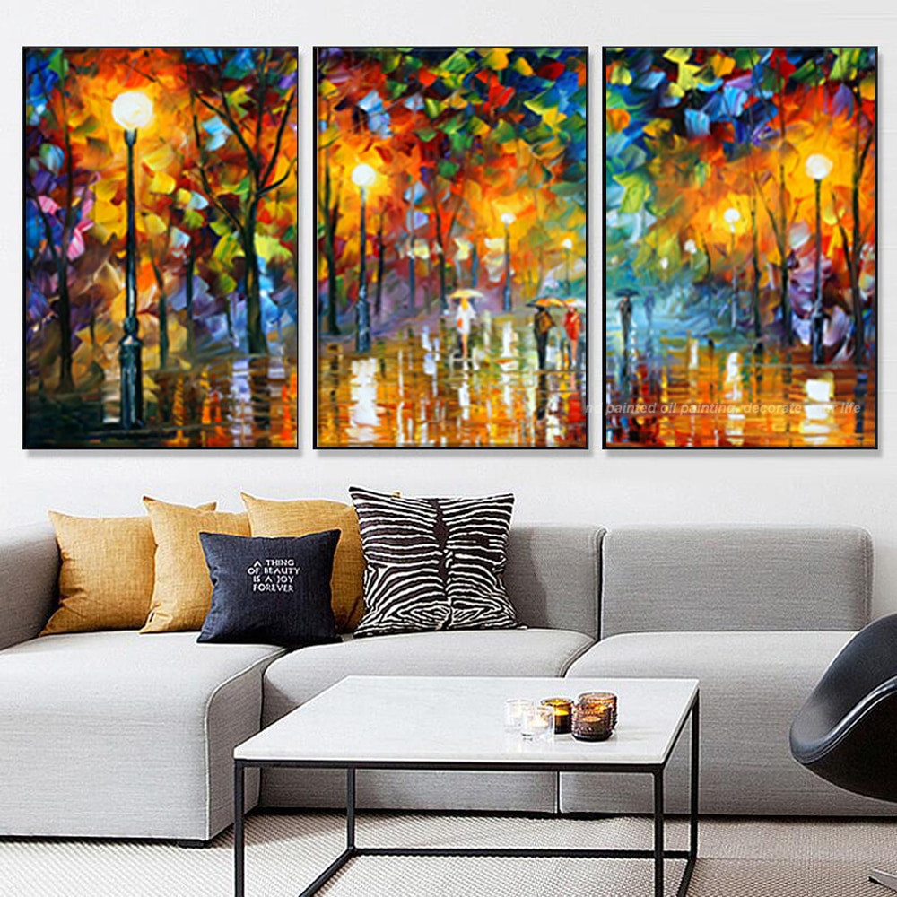 Modern Art For Living Room
 3 piece canvas art abstract paintings acrylic wall decor