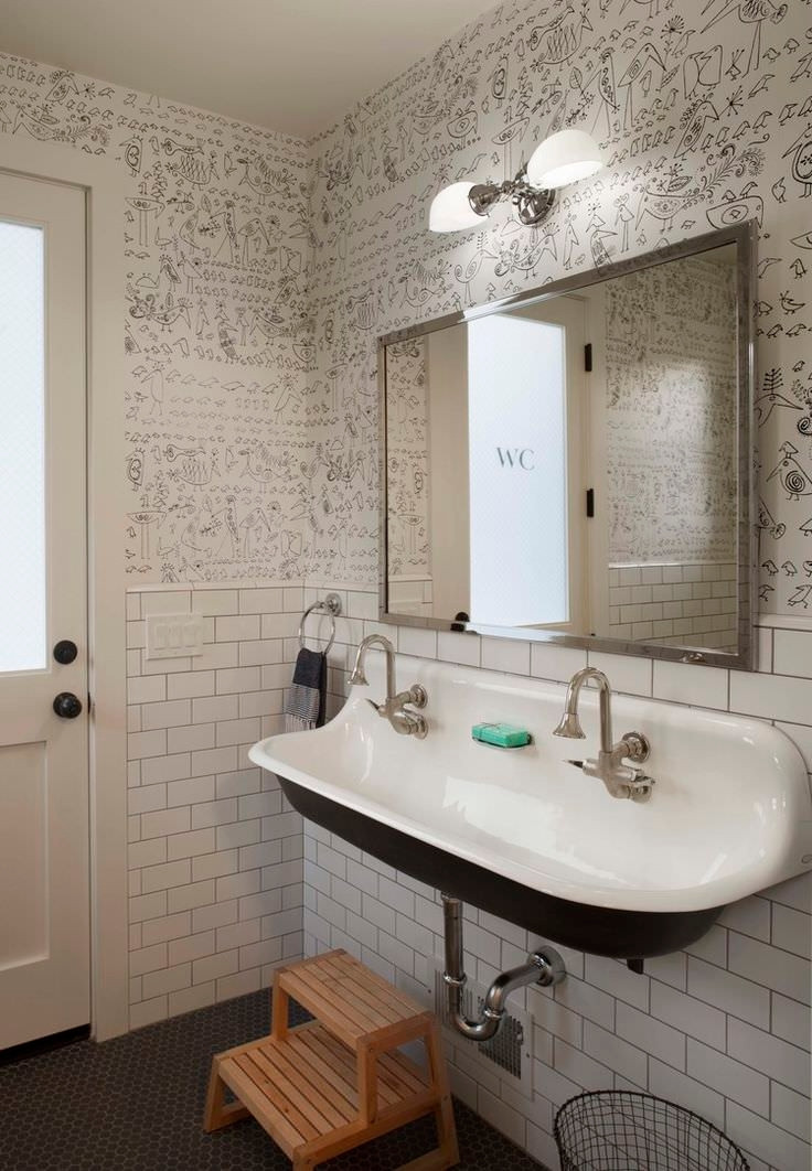 Modern Bathroom Wallpaper
 10 Bathroom Wallpaper Designs Bathroom Designs
