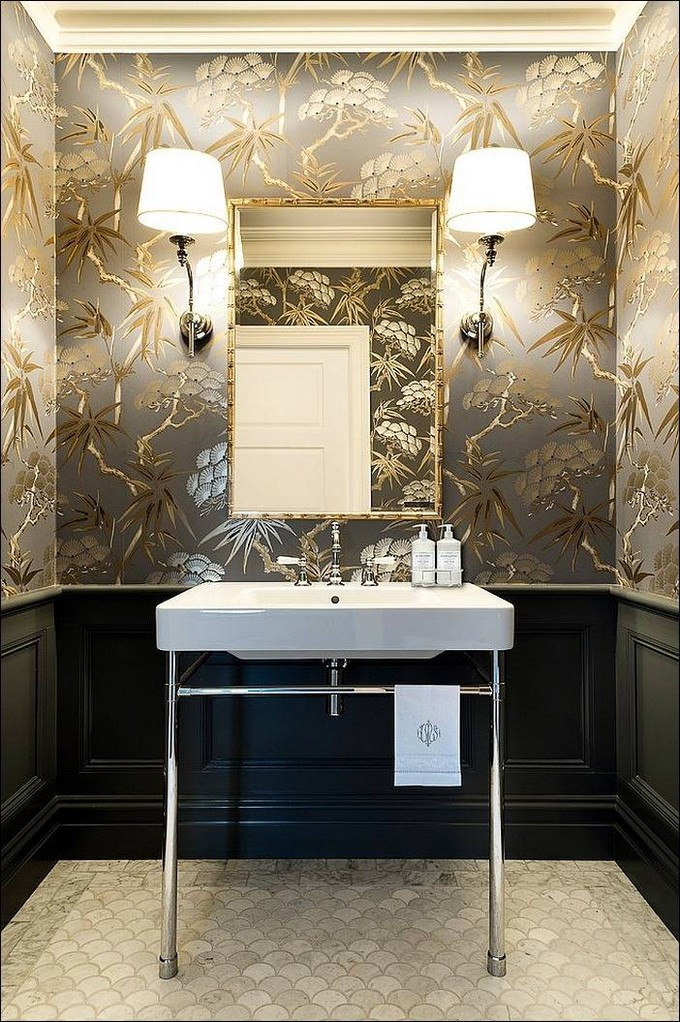 Modern Bathroom Wallpaper
 Gorgeous Wallpaper Ideas for your Modern Bathroom