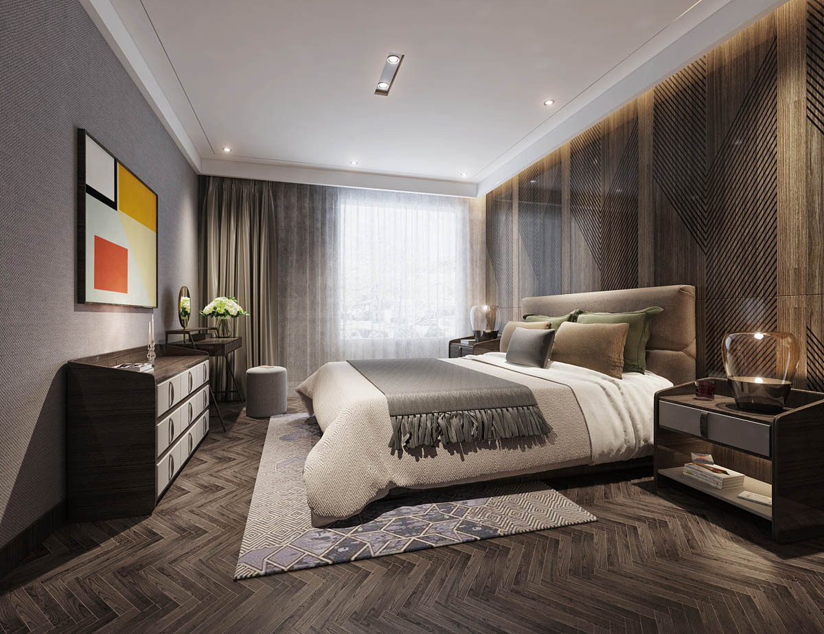 Modern Bedroom Art
 Modern Asian Luxury Interior Design