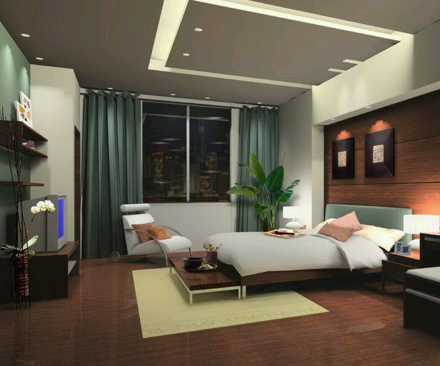 Modern Bedroom Designs
 New home designs latest Modern bedrooms designs best ideas