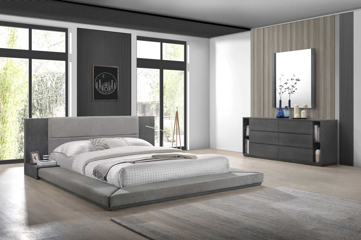 Modern Bedroom Furniture
 Nova Domus Jagger Modern Grey Bedroom Set