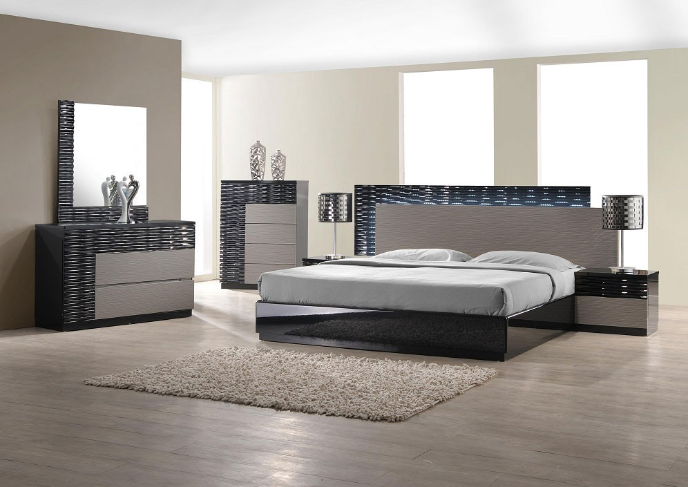 Modern Bedroom Furniture
 Modern Bedroom Set with LED lighting system