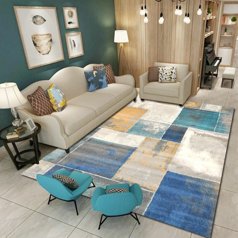 Modern Carpets For Living Room
 3D Carpets for Living Room Modern Geometric Square Area