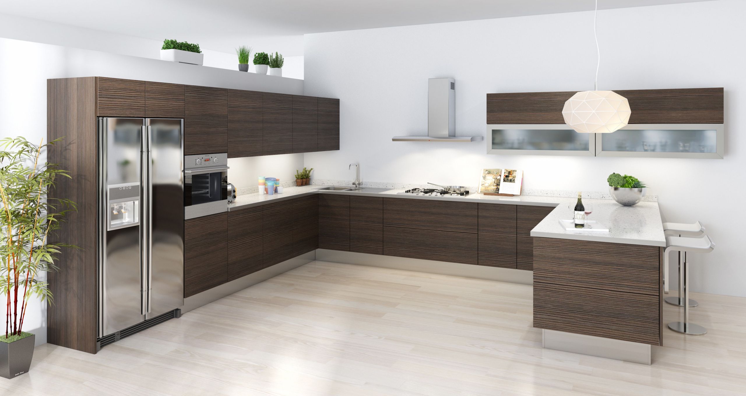 Modern European Kitchen
 Contemporary European Cabinets