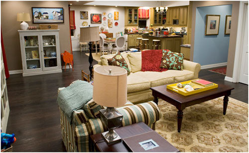 Modern Family Living Room
 The Dunphy Home from Modern Family Coldwell Banker Blue