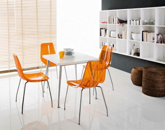 Modern Kitchen Chairs
 Lynea Contemporary dining chairs by Domitalia DigsDigs