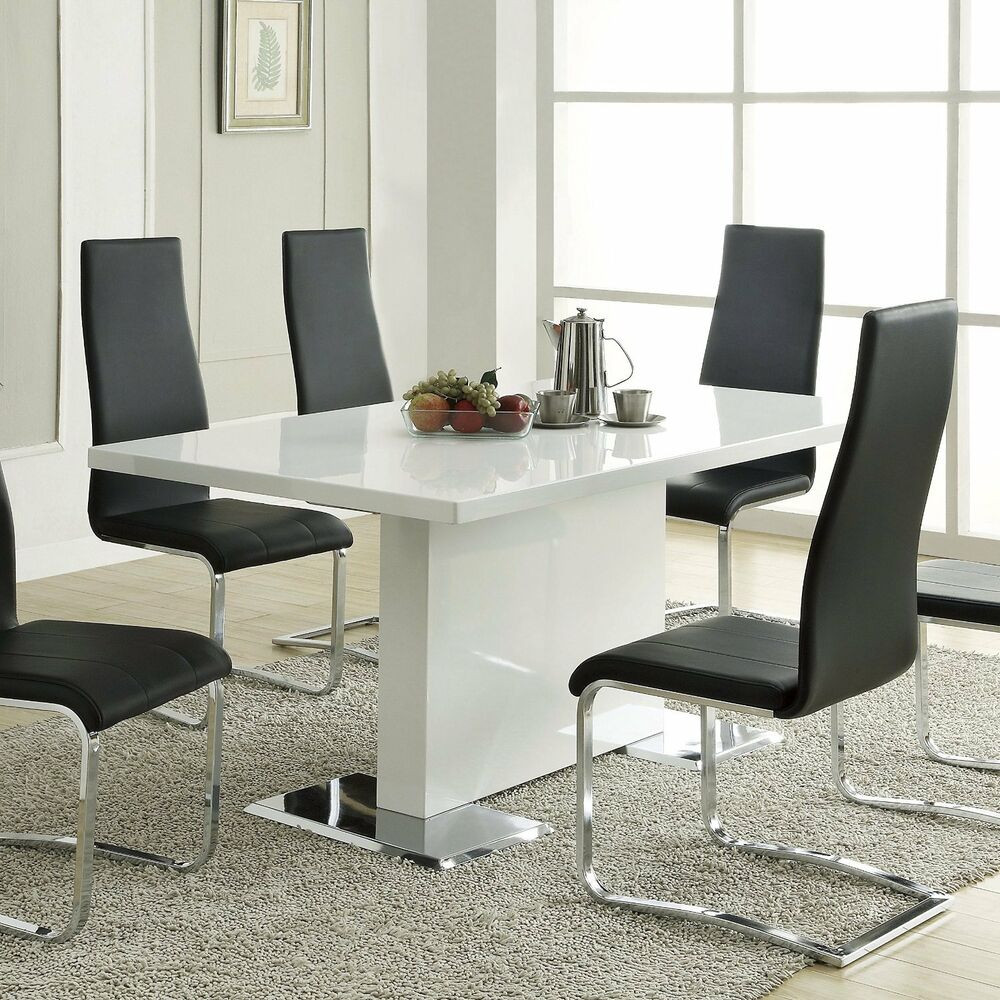 Modern Kitchen Chairs
 White Dining Room Table Modern Kitchen Furniture Dinette