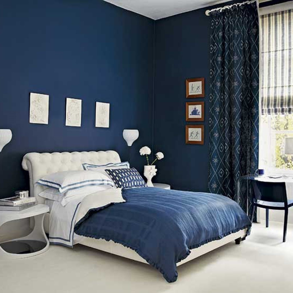 Navy Bedroom Walls
 How to design a sophisticated bedroom for the modern