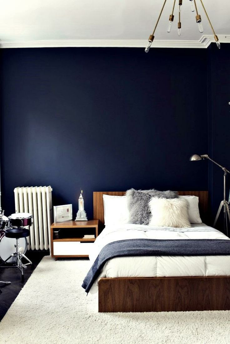 Navy Bedroom Walls
 8 best images about Navy blue wall ideas on Pinterest