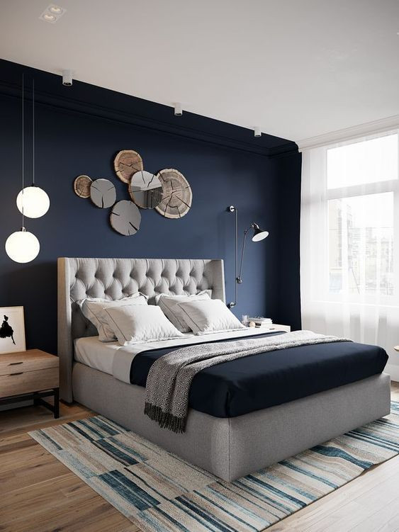 Navy Bedroom Walls
 33 Epic Navy Blue Bedroom Design Ideas to Inspire You